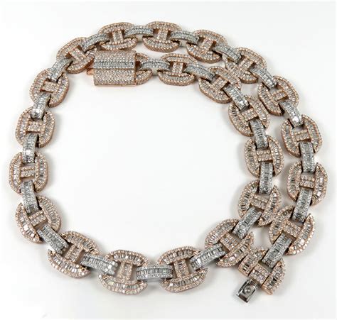 baguette diamond gucci chain